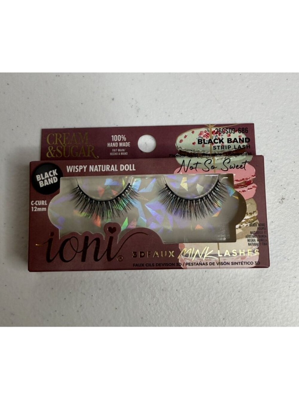 ioni Cream & Sugar Not So Sweet Wispy Natural Doll False Lashes Glam